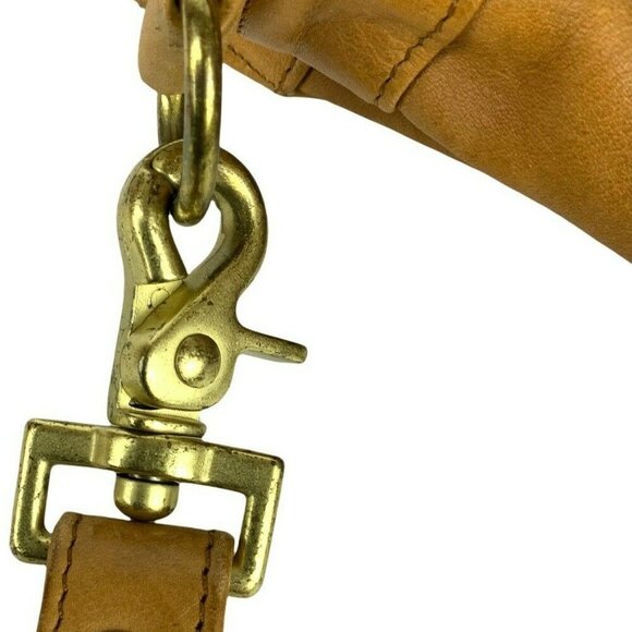 Vintage Shafmaster Leather Briefcase Tan With Shoulder Strap & Organizer Pockets - Picture 10 of 12